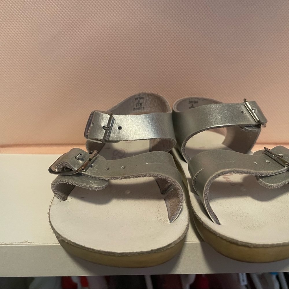 Stylish Silver Baby Walker Sandals